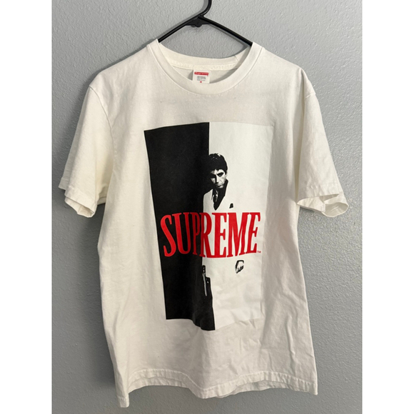 Supreme Other - Supreme Scarface White legit
 Short Sleeve Tee M Al Capone